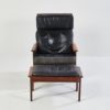 Danish Capella Lounge Chair with Ottoman by Illum Wikkelsø for Niels Eilersen, 1950s