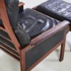 Danish Capella Lounge Chair with Ottoman by Illum Wikkelsø for Niels Eilersen, 1950s
