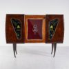 Italian Lacquered Buffet with Decoration, 1970s