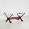 Model Condor Dark Rosewood Coffee Table by Fredrik Schriever-Abeln for Örebro Glas