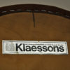 Set of six brown Leather seat dining stools by Jerry Hellström, Sweden 1988