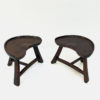 Norwegian Pine stool pair from Krogenæs Møbler 1970s