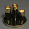 Norwegian Candleholder set of three by Saulo- Sulitjelma 1970s