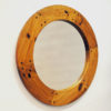 Luxus Round Wall pine mirror 96cmD by Uno & Östen Kristiansson 1950`s Sweden Luxus Round Wall pine mirror 96cmD by Uno & Östen Kristiansson 1950`s Sweden
