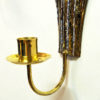 Vintage Brass wall candleholder pair by Lars Holmström 1960s, Sweden Vintage Brass wall candleholder pair by Lars Holmström 1960s, Sweden