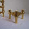 Set Of 6 , Germany 1970s " BMF " Gold Edition Modular Candle Holders Designed By Fritz Nagel & Ceasar Stoffi. BMF