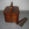 Mid Century Sewing Box With / Asystent / Side table. Teak 1960 / 70 S Mid Century Sewing Box With / Asystent / Side table. Teak 1960 / 70 S
