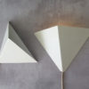 Set of 2 danish wall lamps, Horn