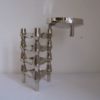 Set Of 5 , 1970s Bmf Silver Edition Modular Candle Holders Designed By Fritz Nagel & Ceasar Stoffi Germany Set Of 5 , 1970s Bmf Silver Edition Modular Candle Holders Designed By Fritz Nagel & Ceasar Stoffi Germany