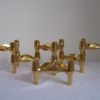 Set Of 6 , Germany 1970s " BMF " Gold Edition Modular Candle Holders Designed By Fritz Nagel & Ceasar Stoffi. BMF