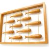 Wall Sculpture Teak. Rare large wall decoration. Denmark. Teak 1970