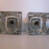 Pair Of Wall Lamps In Aluminum And Glass From Peill & Putzler, 1970s