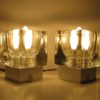 Pair Of Wall Lamps In Aluminum And Glass From Peill & Putzler, 1970s