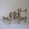 Set Of 5 , 1970s " Bmf " Modular Candle Holders Designed By Fritz Nagel & Ceasar Stoffi