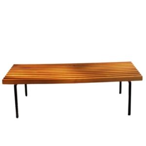Cherrywood bars bench, 1980s