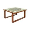 Danish Teak & Ceramic Coffee Table by Ox-Art for Trioh, 1977