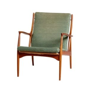 Danish Teak & Upholstery Armchair by Erik Andersen & Palle Pedersen for Horsnaes Møbler, 1960s