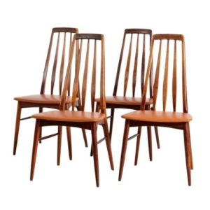 Eva Dining Chairs by Niels Koefoed for Koefoed Hornslet, 1960s, Set of 4