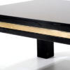 Belgo Chrome coffee table with 23KT gold striping Belgo Chrome coffee table with 23KT gold striping