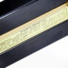 Belgo Chrome coffee table with 23KT gold striping Belgo Chrome coffee table with 23KT gold striping