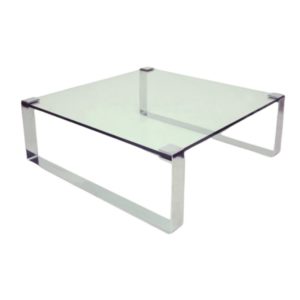 German Chrome & Glass Coffee Table, Model Klassik 1022 by Dr. Peter Draenert, 1960s