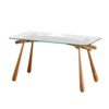 Glass Top Coffee Table by Max Kment for Kunstgewerbliche Werkstätten, 1950s