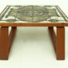 Danish Teak & Ceramic Coffee Table by Ox-Art for Trioh, 1977