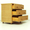 Spanish Rattan & Bamboo Chest Of Drawers, 1970s