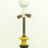 Huge Italian Ceramic & Fabric Desk Or Floor Lamp, 1970s Huge Italian Ceramic & Fabric Desk Or Floor Lamp, 1970s