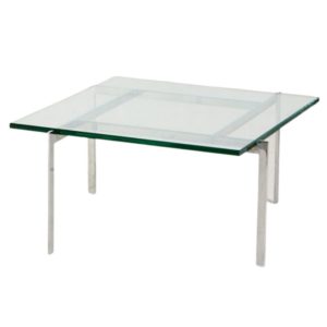 Model PK61 Glass Coffee Table by Poul Kjærholm for E. Kold Christensen, 1950s