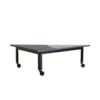 Triangular Granite Coffee Table on Castors by Rei Kawakubo for Pallucco, 1985