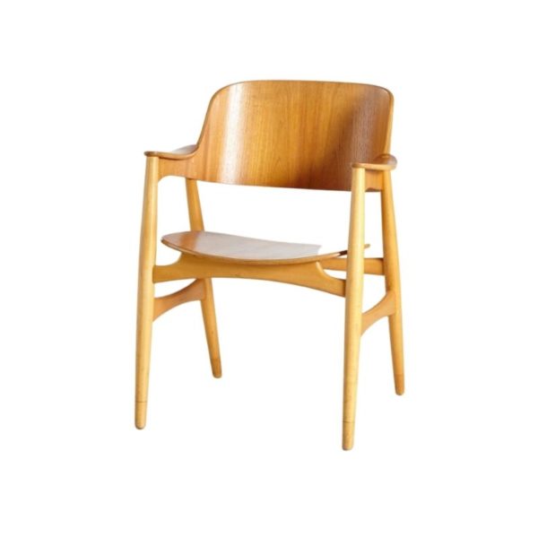 Oak Model 407 Armchair by Jens Hjorth for Randers Stolefabrik, 1960s