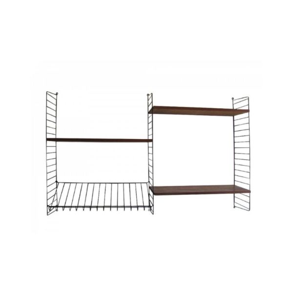 Vintage Wall Shelves. Kajsa & Nils Strinning - String System. Sweden 1960
