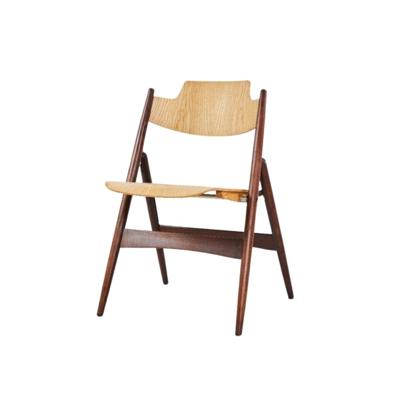 Restored Model SE18 Foldable Chair by Egon Eiermann for Wilde+Spieth