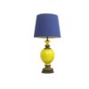 Huge Italian Ceramic & Fabric Desk Or Floor Lamp, 1970s Huge Italian Ceramic & Fabric Desk Or Floor Lamp, 1970s