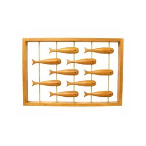 Wall Sculpture Teak. Rare large wall decoration. Denmark. Teak 1970