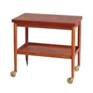 Danish Teak Trolley by Grete Jalk for Poul Jeppesens Møbelfabrik, 1960s Danish Teak Trolley by Grete Jalk for Poul Jeppesens Møbelfabrik, 1960s