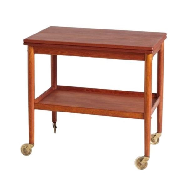 Danish Teak Trolley by Grete Jalk for Poul Jeppesens Møbelfabrik, 1960s