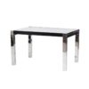 Italian Chrome-Framed Dining Table from La Metal Arredo, 1970s