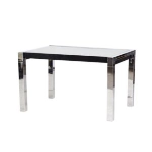 Italian Chrome-Framed Dining Table from La Metal Arredo, 1970s