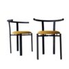 Set of 2 Post-Modern armchairs, 1980s