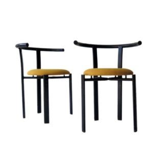 Set of 2 Post-Modern armchairs, 1980s