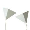 Set of 2 danish wall lamps, Horn