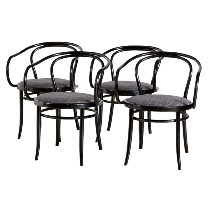 Set of 4 Model 29 Dining Armchairs by August Thonet for Gebrüder Thonet Vienna GmbH, 1960s