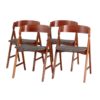 Set of 4 Model 71 Teak Dining Chairs by Henning Kjærnulf for Boltings Stolefabrik, 1960s Set of 4 Model 71 Teak Dining Chairs by Henning Kjærnulf for Boltings Stolefabrik, 1960s