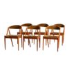 Set of 6 Model 31 Velvet Chairs by Kai Kristiansen