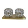 Vintage Brass & Glass Sconce from Peill & Putzler , Germany 1970s