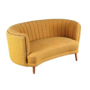 Vintage Danish Banana Sofa/Loveseat