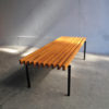Cherrywood bars bench, 1980s