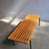 Cherrywood bars bench, 1980s